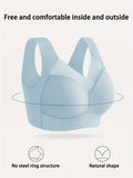 Women’s Wire-Free Crossover Comfort Bra with Breathable Mesh