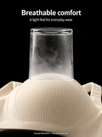 Women’s Ribbed Wire-Free Everyday Bra with Wide Straps